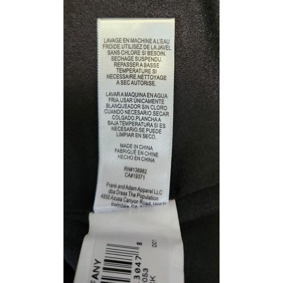 NWT The Population One Shoulder Little Black Dress Sz XS - Picture 7 of 9